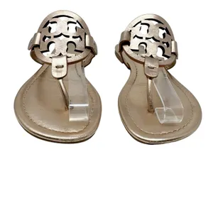 Tory Burch Miller Leather Thong Sandal Rose Gold Metallic Flat Flip Flop 6.5 thumbnail 2