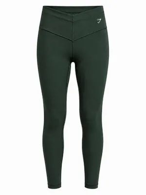 Gymshark Crossover Leggings Dark Forest Green M thumbnail 2