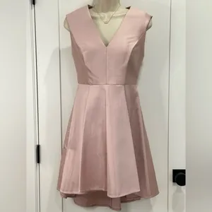 NWT Halston Heritage Cocktail Mini Dress 2 Pink Party Chic Feminine Wedding thumbnail 2