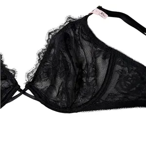 Victoria’s Secret Very Sexy Black Lace Demi Bra 36D NWT thumbnail 4