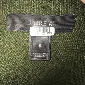 J. crew olive green oversized S sweater tunic with tie hem thumbnail 4