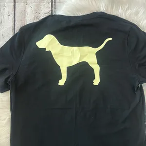 Pink By Victoria’s Secret Campus Crew Neck Signature Dog Tee Shirt Size Large thumbnail 2