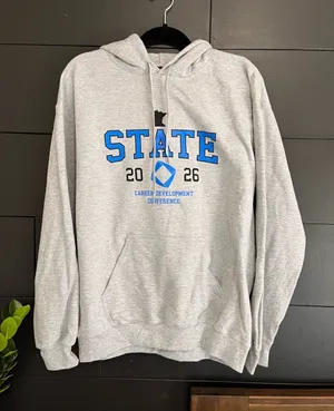 MN State 2026 Career Conference Gray Pullover Hoodie Sweatshirt Unisex Sz M NWOT thumbnail 1