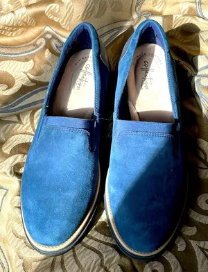 Ultimate comfort collection by Clark’s blue suede loafer thumbnail 1