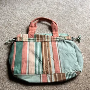 Y2K /coastal /pastel French Connection Canvas Tote Bag FCUK thumbnail 3