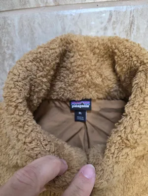 Patagonia Los Gatos Vest Womens Size XL Tan Hi Pile Fleece Full Zip Warm Outdoor thumbnail 4