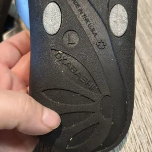 Okabashi‎ Silver Classic Contour Sole FlipFlop Beach Sandals Size Large thumbnail 7