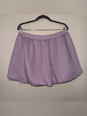 Aerie Offline Cloud Fleece Bubble Hem Skirt Lilac Size Large NWT thumbnail 3