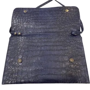 Brahmin Leather Envelope Bag Croc Detail Leather Crossbody Laptop Bag By Orange Caramel thumbnail 6
