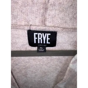 Frye Womens XL Beige Geometric Southwestern Open Front Knit Cardigan Sweater thumbnail 6