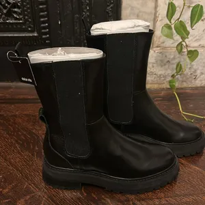 DV by Dolce Vita Black Combat Moto Boots thumbnail 2