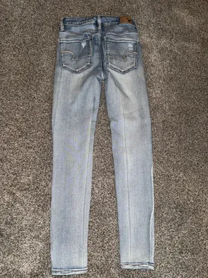 American Eagle Outfitters Super Stretch Distressed Skinny Jeans thumbnail 4