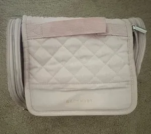 BAGSMART Quilted Light Pink Travel Organizer Bag thumbnail 1