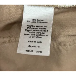 Talbots Heritage Corduroy Pants Womens 10 Tan Straight Curvy‎ Flawless Five-Pocket Camel thumbnail 9