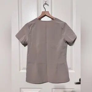Figs Catarina One-Pocket Scrub Top - XS in Tan thumbnail 3