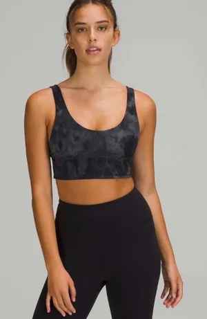 Lululemon Align Reversible Bra Light Support A/B Cup Black Diamond Dye Size 6 thumbnail 1