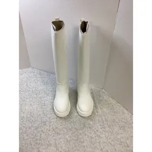 Aerosoles Slalom White PU Tall Lug Sole Boots Womens 5.5M NEW‎ thumbnail 2