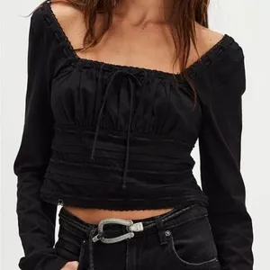 Free People Scarlet smocked Long Sleeve Top SZ XL thumbnail 1