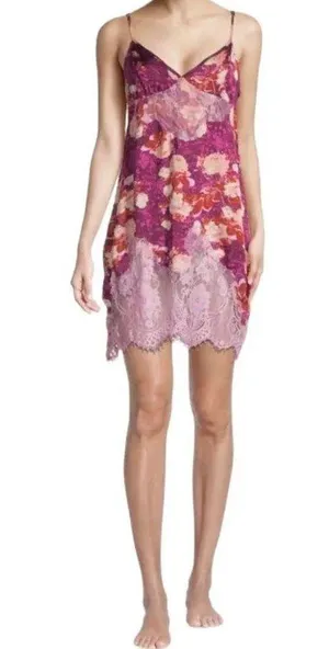 Free People Silk Lace Slip Dress thumbnail 1