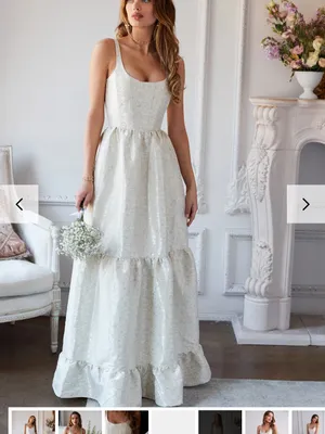V.chapman The Avery Dress in Light Blue Duchess thumbnail 2