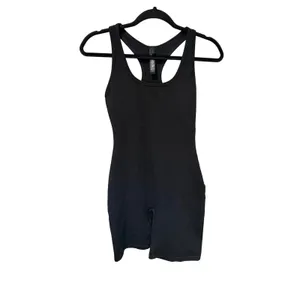 Skims Outdoor Mid Thigh Bodysuit Black Racerback Romper One Piece Size Medium thumbnail 3
