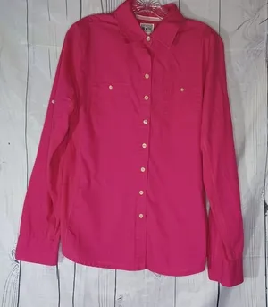 Converse One Star Bright Pink Y2K Retro Casual Utility Camp Button-Up Shirt thumbnail 1