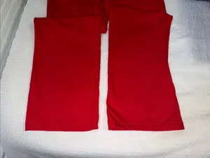 Erika Sport Red Wide Leg Drawstring Lounge Pants NWT Large thumbnail 6