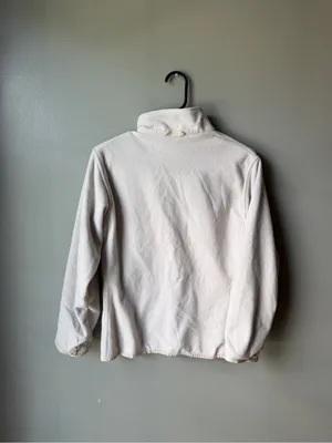 The North Face Ivory White Full Zip Fleece Jacket thumbnail 5