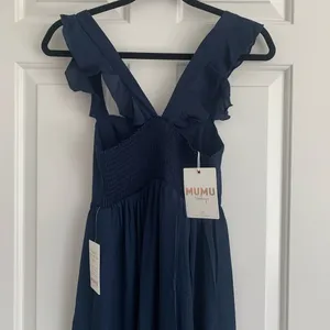 Show Me Your Mumu Weddings June Maxi Dress - Size XS - Rich Navy Crisp -‎ NWT thumbnail 8