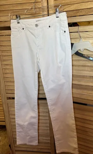 Chicos Platinum Women's White Straight-Leg Jeans 00 XS thumbnail 1