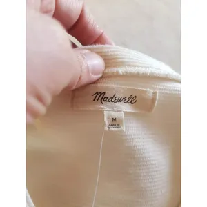 Madewell Womens Sweater Sz Medium Long Sleeve Minimalist Neutral Basic Casual thumbnail 8