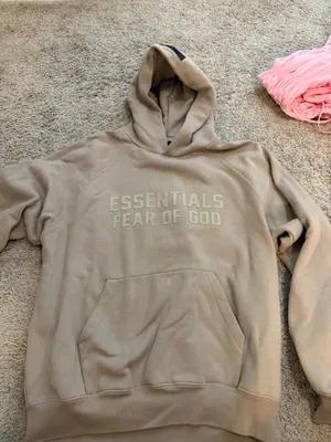 Essentials Fear of God Hoodie Oatmeal thumbnail 1