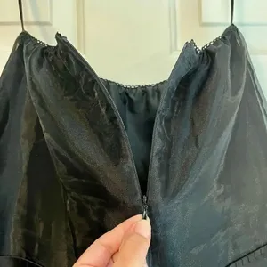 Victor Costa Women’s Black Tulle Long Skirt Medium thumbnail 9