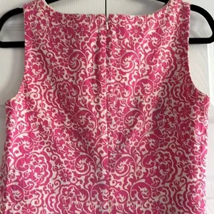 Lily Pulitzer Women’s Daytime Party Pink & Cream Tank Sheath Dress Size 4 thumbnail 5