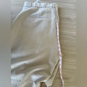 Abercrombie & Fitch Cream Wide-Leg Trousers thumbnail 8