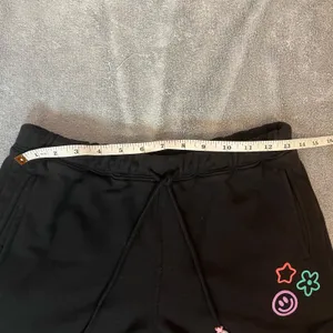 PacSun Spectrum PAC Black Graphic Charm Drawstring Lounge Shorts Y2K‎ Size Small thumbnail 4