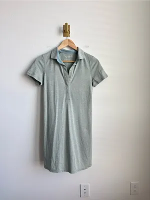 Outdoor Voices Birdie Polo Dress Light Green Athletic Mini Dress Small thumbnail 3