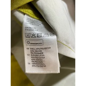H&M Women's Bright Yellow Pleated High Waisted Mini A-Line Bodycon Skirt Size 2 thumbnail 5