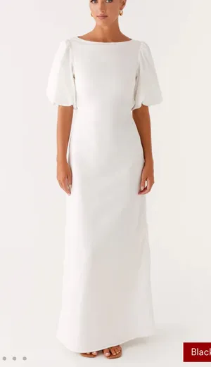 White Maxi Dress Peppermayo thumbnail 1