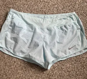 Nike Dri-Fit Light Blue Women's Running Shorts Workout Athletic Wear Activewear thumbnail 1