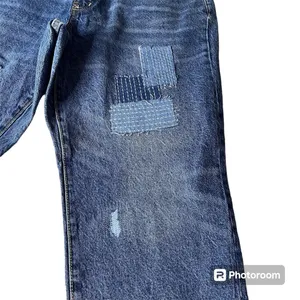 OLD NAVY Womens Size 20 Extra High Rise‎ O.G. Straight Denim Jeans w/Patches thumbnail 3