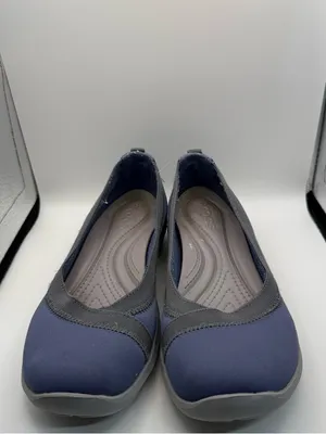 Crocs Busy‎ Day Stretch Ballet Flat Navy Blue Black Comfort Slip On Casual W7 thumbnail 2