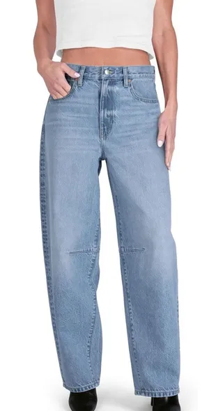 NEW Cake The Label Womens Barrel Jeans Baggy Wide Leg 31 X 30 thumbnail 1