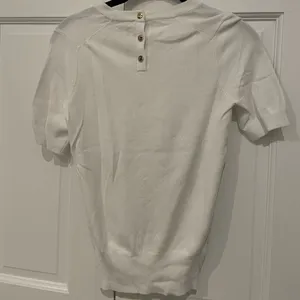 Zara White Short Sleeve Sweater thumbnail 3