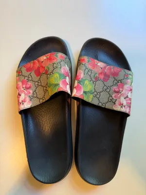 Gucci GG Blooms Supreme Floral Slide Sandals thumbnail 2
