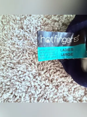 Hotfingers Faux Leather Mittens 3M Thinsulate Large Blue Ski Hiking Winter thumbnail 4
