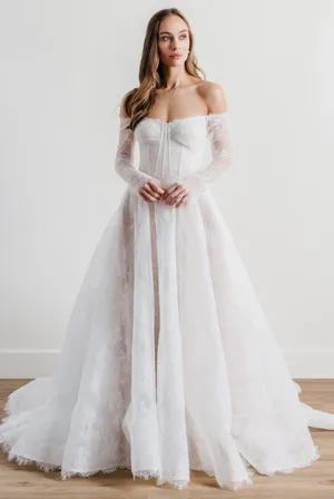 Wtoo Watters Anthropologie Pendant Wedding Ball Gown Ivory-Blush Size US 4 NWT thumbnail 1