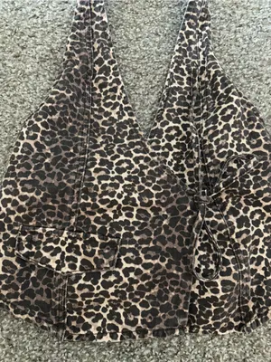 Pull&Bear Brown Leopard Halter Tank Top thumbnail 3