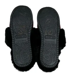 Gianni Bini Faux‎ Fur Size US 9 slippers house shoes fuzzy plaid buffalo plaid thumbnail 7