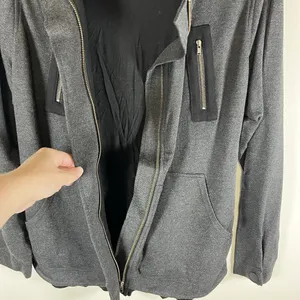 CAbi 3184 Mesh Back Jacket in Heather‎ Gray Stretch Ponte Twill Coat M $189 thumbnail 5